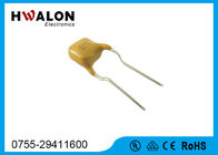 Radial amarelo do resistor do termistor dos componentes eletrônicos PPTC da cor Leaded