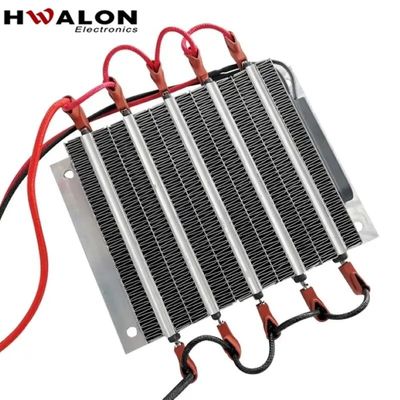 PTC isolado aquecedor de ar cerâmico de temperatura constante elemento de aquecimento 200W AC/DC 12V incubadora