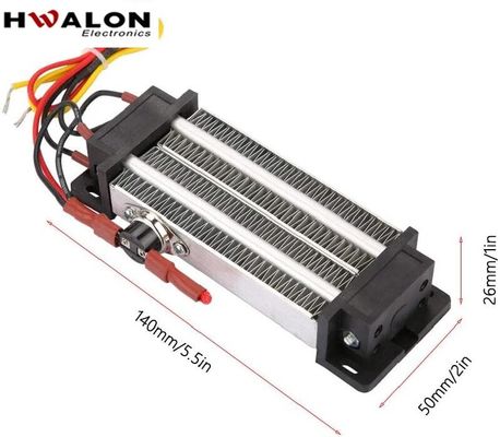 500W 110V Alumínio PTC Elementos de aquecimento Aquecedor de ar cerâmico Temperatura constante Elementos de aquecimento de ar, adequados para ar condicionado, secadores de animais, secadores de roupa e umidificadores